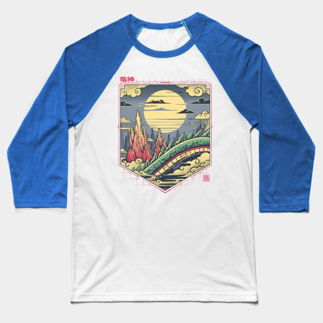 Dragon Kingdom V2 Baseball T-Shirt by StudioM6